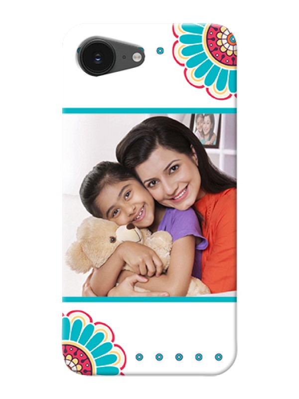 Custom iPhone 16e Custom Hard Phone Case - Flower Design