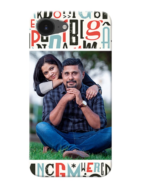 Custom iPhone 16e Custom Hard Phone Case - Alphabet Design