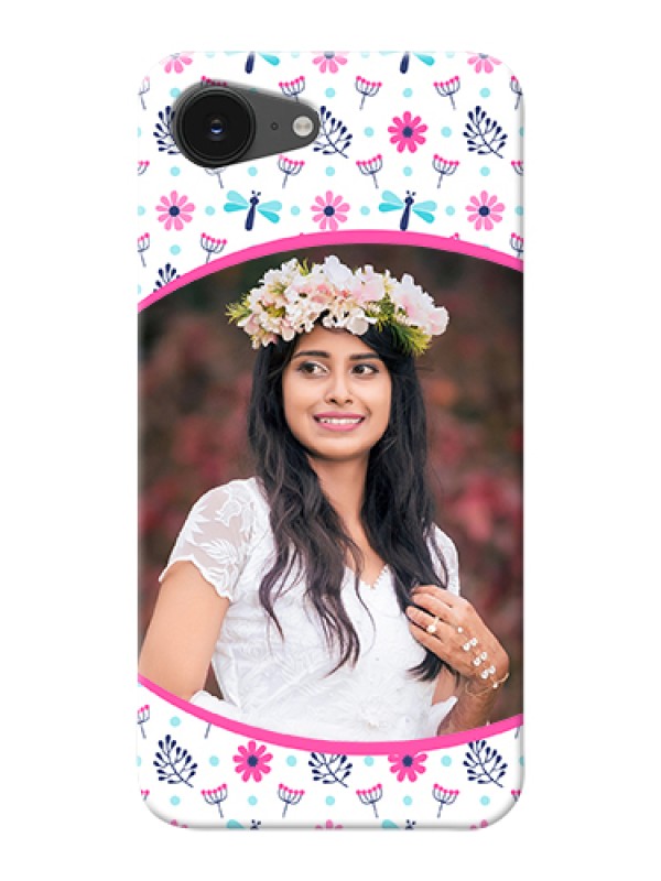 Custom iPhone 16e Custom Hard Phone Case - Colorful Flower Design
