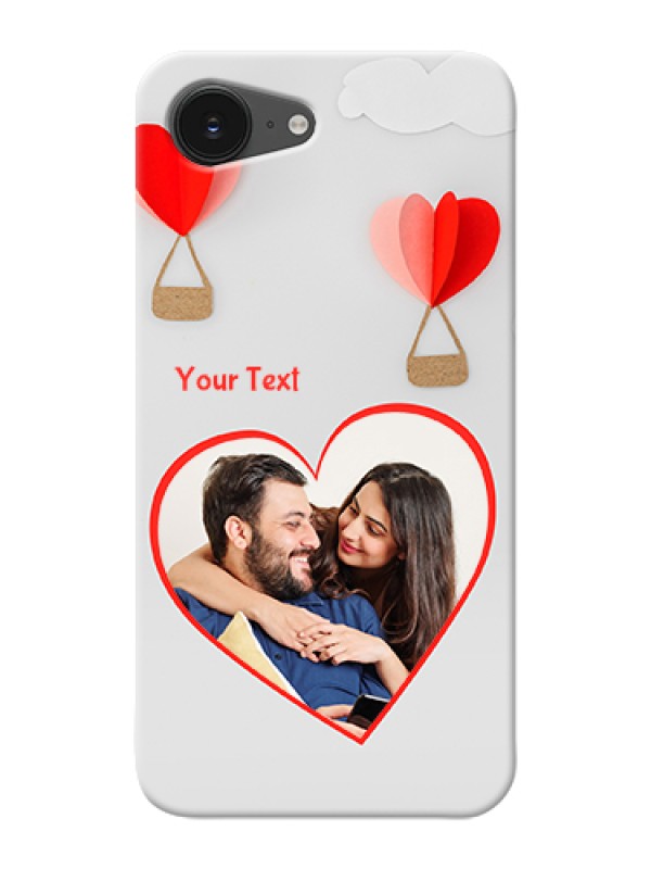Custom iPhone 16e Custom Hard Phone Case - Parachute Love Design