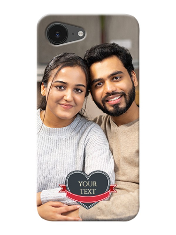 Custom iPhone 16e Custom Hard Phone Case - Just Married Couple Design