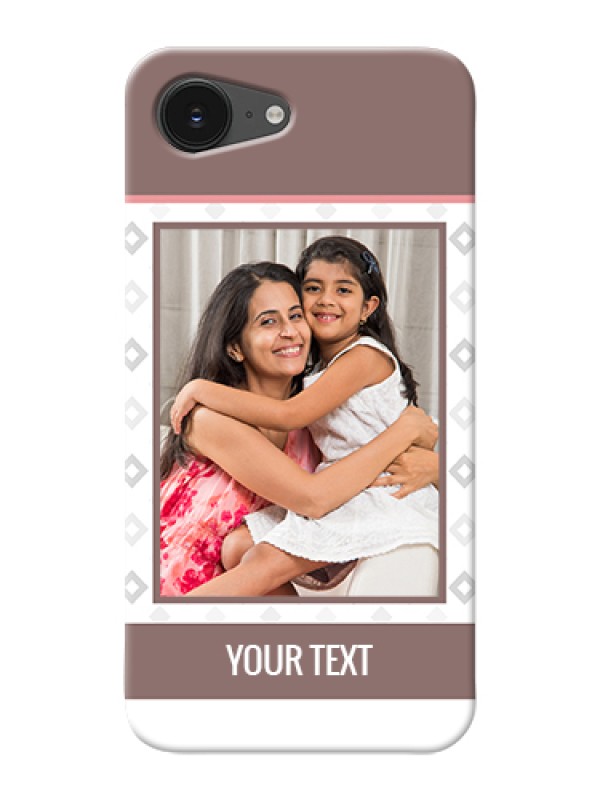 Custom iPhone 16e Custom Hard Phone Case - Simple Diamond Design