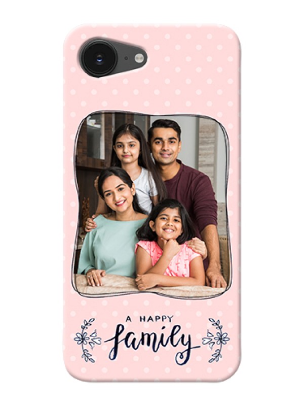 Custom iPhone 16e Custom Hard Phone Case - Family With Dots Design