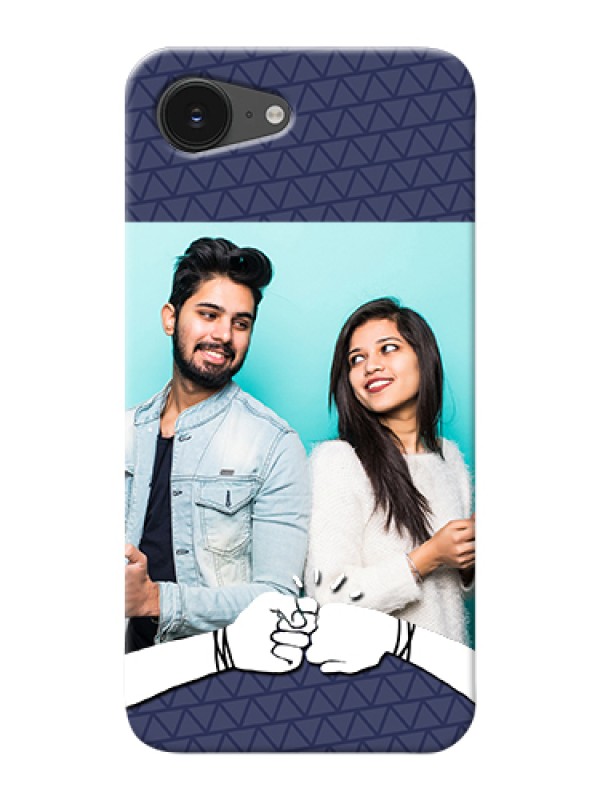 Custom iPhone 16e Custom Hard Phone Case - With Best Friends Design