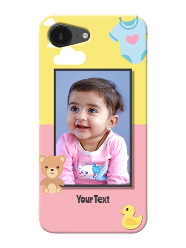 Custom iPhone 16e Custom Hard Phone Case - Kids 2 Color Design