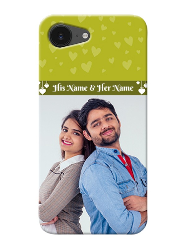 Custom iPhone 16e Custom Hard Phone Case - You & Me Heart Design