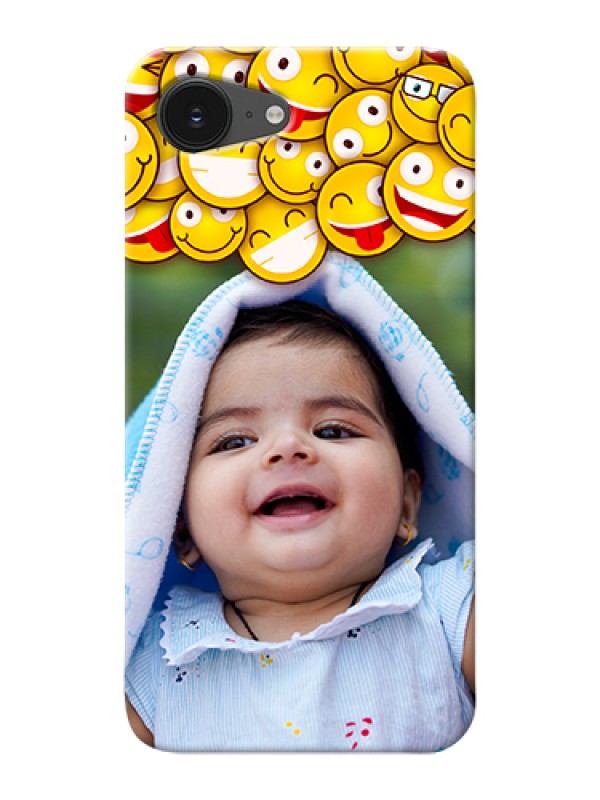 Custom iPhone 16e Custom Hard Phone Case - With Smiley Emoji Design
