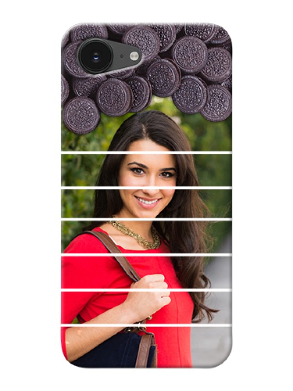Custom iPhone 16e Custom Hard Phone Case - With Oreo Biscuit Design