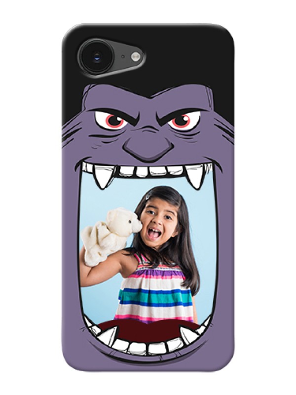 Custom iPhone 16e Custom Hard Phone Case - Angry Monster Design