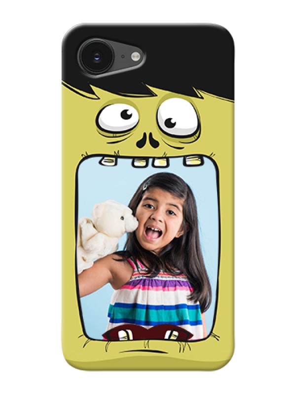 Custom iPhone 16e Custom Hard Phone Case - Cartoon Monster Back Case Design