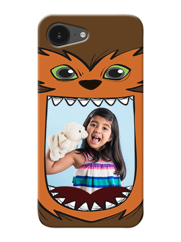 Custom iPhone 16e Custom Hard Phone Case - Owl Monster Back Case Design