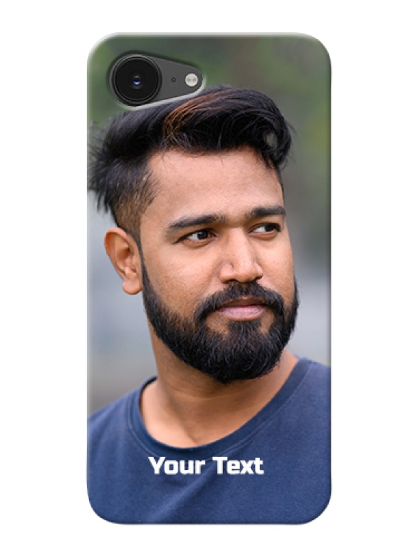 Custom iPhone 16e Custom Hard Phone Case - Photo With Text Design