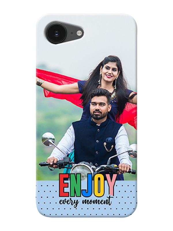 Custom iPhone 16e Custom Hard Phone Case - Enjoy Every Moment Design