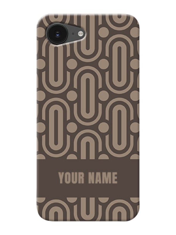 Custom iPhone 16e Custom Hard Phone Case - Captivating Zero Pattern Design