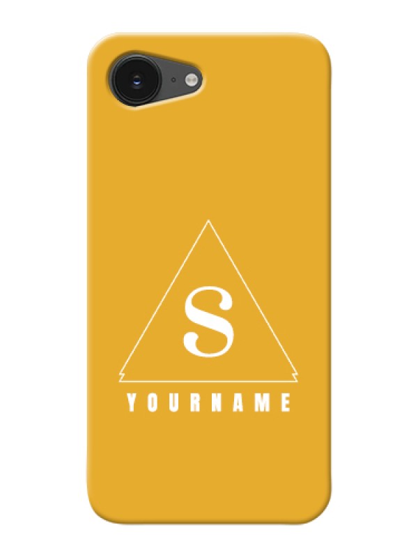 Custom iPhone 16e Custom Hard Phone Case - Simple Triangle Design