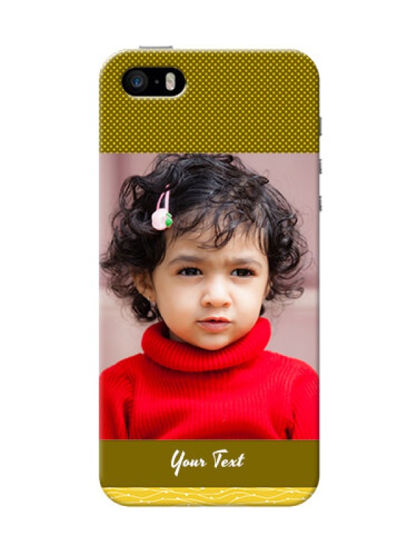 Custom iPhone 5s custom mobile back covers: Simple Green Color Design