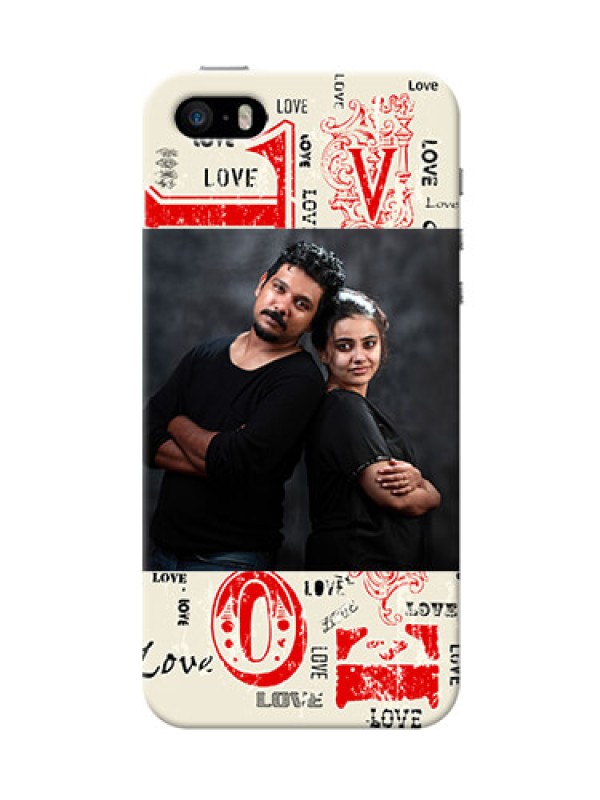 Custom iPhone 5s mobile cases online: Trendy Love Design Case