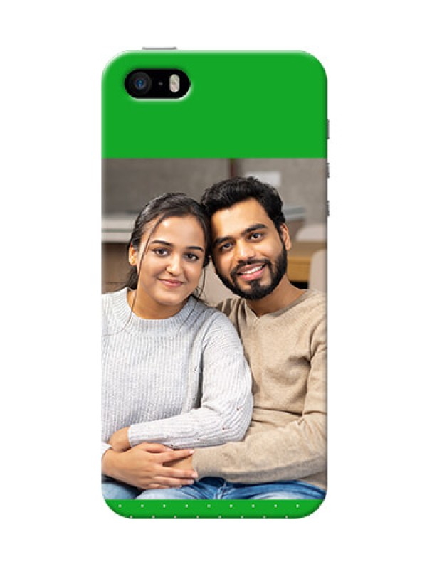 Custom iPhone 5s Personalised mobile covers: Green Pattern Design
