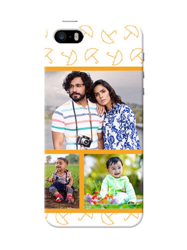 Custom iPhone 5s Personalised Phone Cases: Yellow Pattern Design