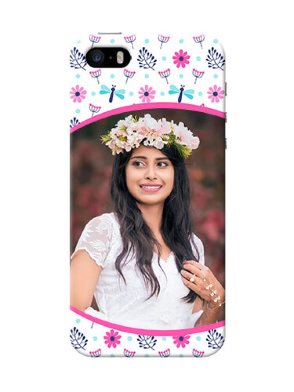Custom iPhone 5s Mobile Covers: Colorful Flower Design
