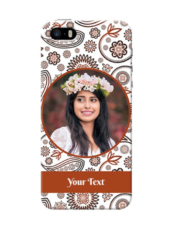 Custom iPhone 5s phone cases online: Abstract Floral Design 