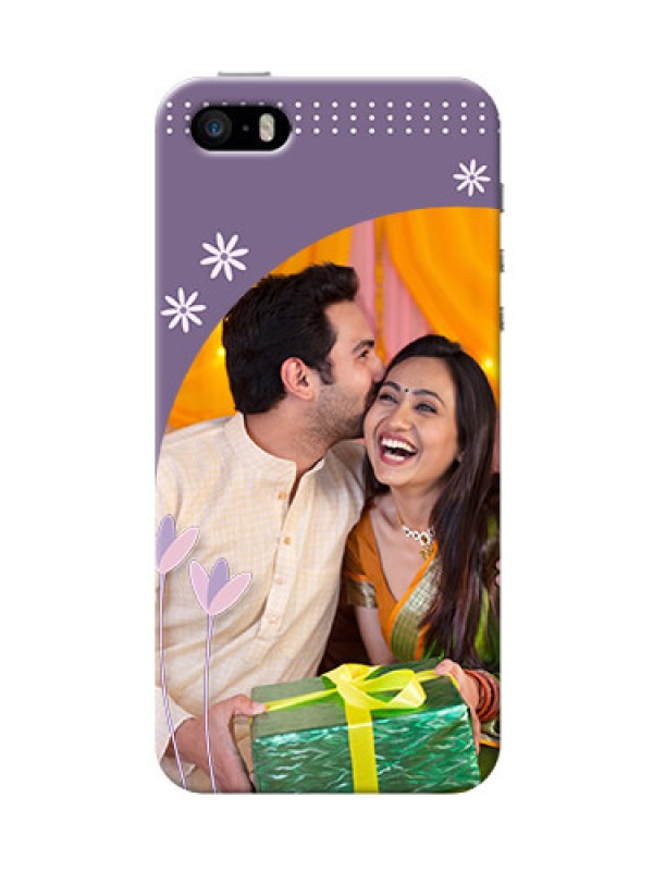 Custom iPhone 5s Phone covers for girls: lavender flowers design 