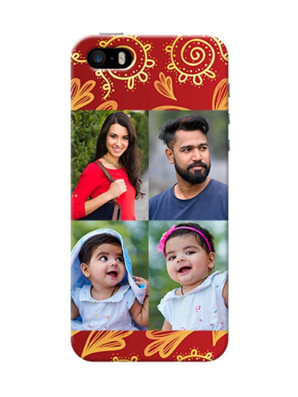 Custom iPhone 5s Mobile Phone Cases: 4 Image Traditional Design