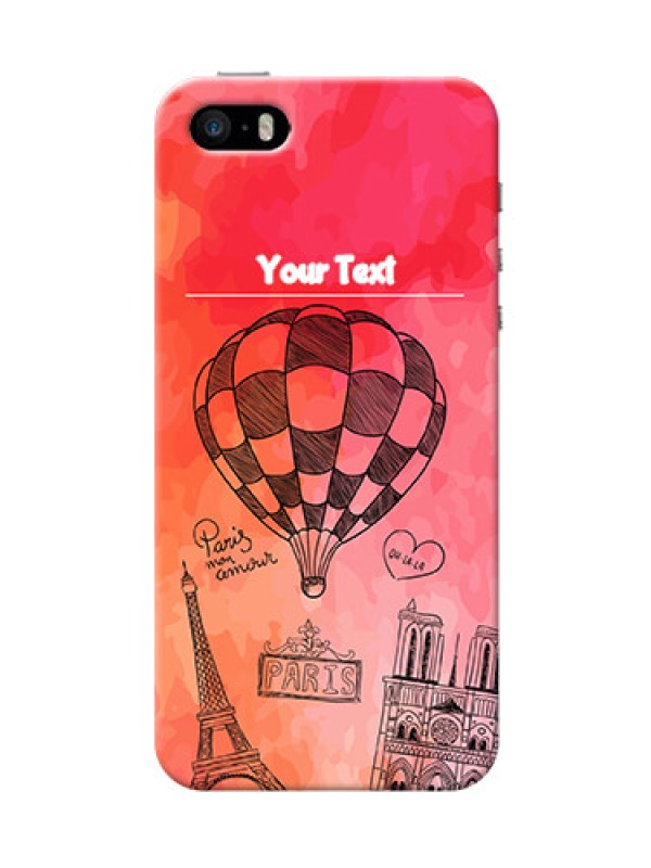 Custom iPhone 5s Personalized Mobile Covers: Paris Theme Design