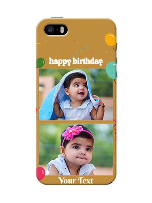 Custom iPhone 5s Phone Covers: Image Holder with Birthday Celebrations Design
