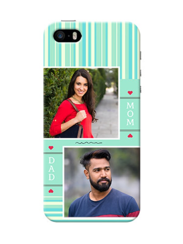 Custom iPhone 5s custom mobile phone covers: Mom & Dad Pic Design