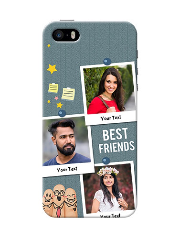Custom iPhone 5s Mobile Cases: Sticky Frames and Friendship Design