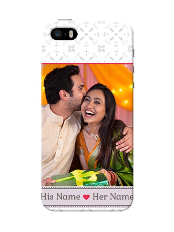 Custom iPhone 5s Phone Cases with Photo and Ethnic Design