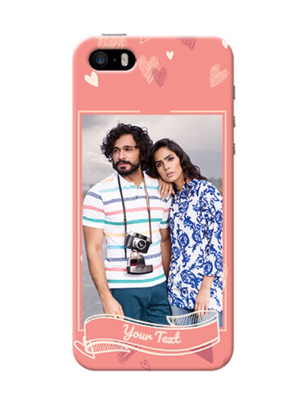 Custom iPhone 5s custom mobile phone cases: love doodle art Design