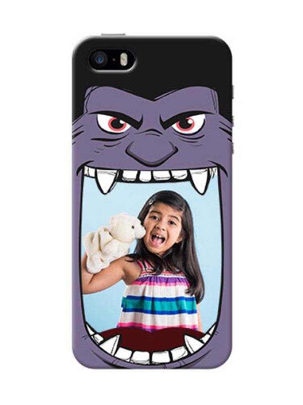 Custom iPhone 5s Personalised Phone Covers: Angry Monster Design