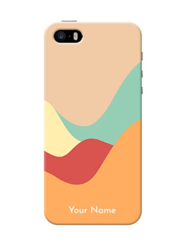 Custom iPhone 5s Custom Mobile Case with Ocean Waves Multi-colour Design