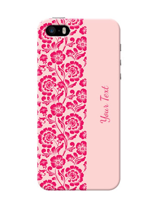 Custom iPhone 5s Phone Back Covers: Attractive Floral Pattern Design