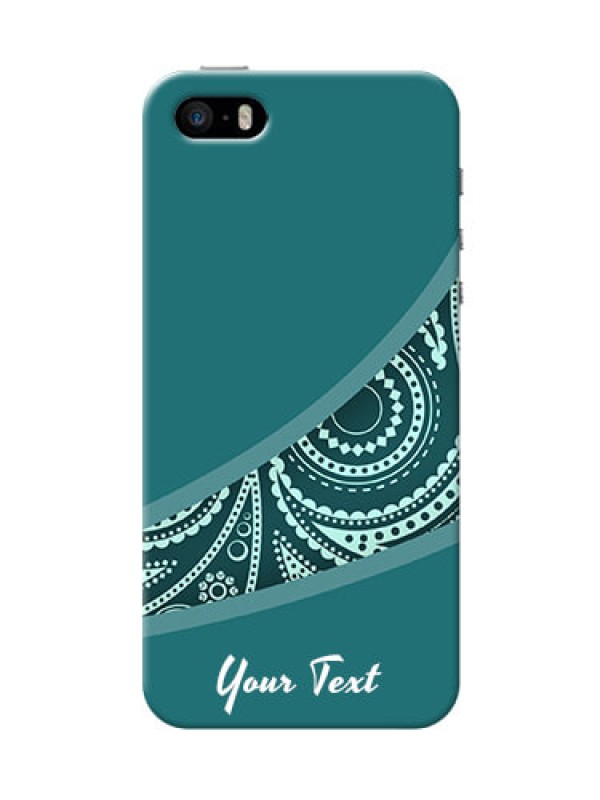 Custom iPhone 5s Custom Phone Covers: semi visible floral Design