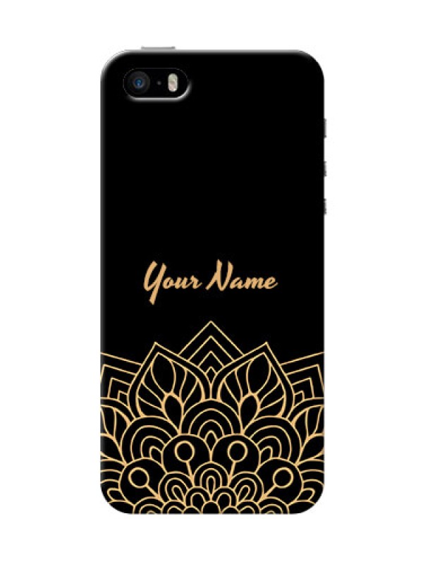 Custom iPhone 5s Back Covers: Golden mandala Design