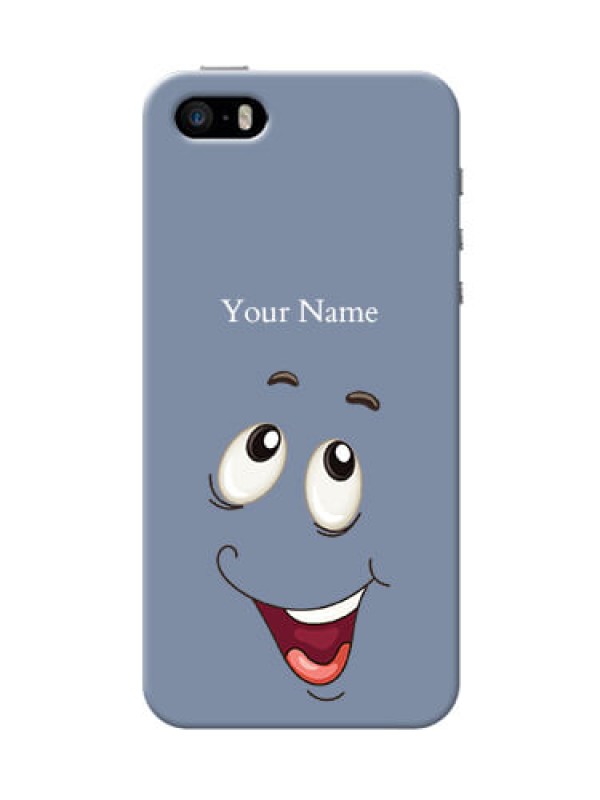 Custom iPhone 5s Phone Back Covers: Laughing Cartoon Face Design
