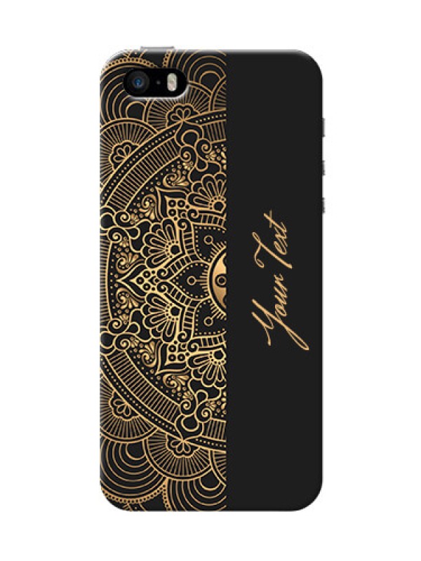 Custom iPhone 5s Back Covers: Mandala art with custom text Design