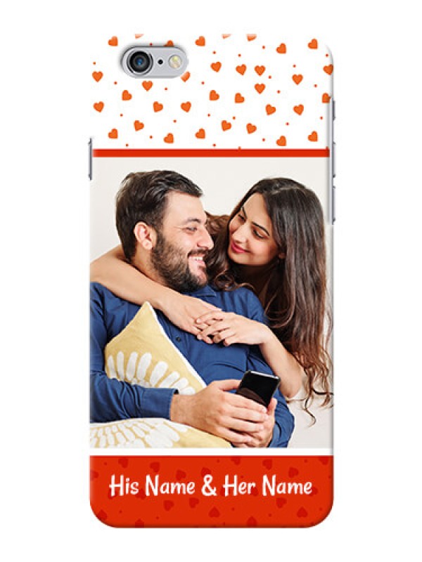 Custom iPhone 6 Plus Phone Back Covers: Orange Love Symbol Design