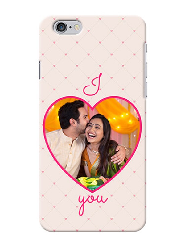 Custom iPhone 6 Plus Personalized Mobile Covers: Heart Shape Design