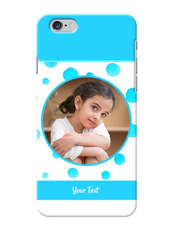 Custom iPhone 6 Plus Custom Phone Covers: Blue Bubbles Pattern Design