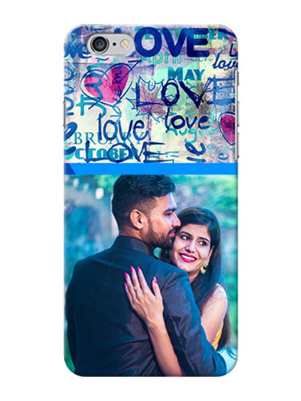 Custom iPhone 6 Plus Mobile Covers Online: Colorful Love Design
