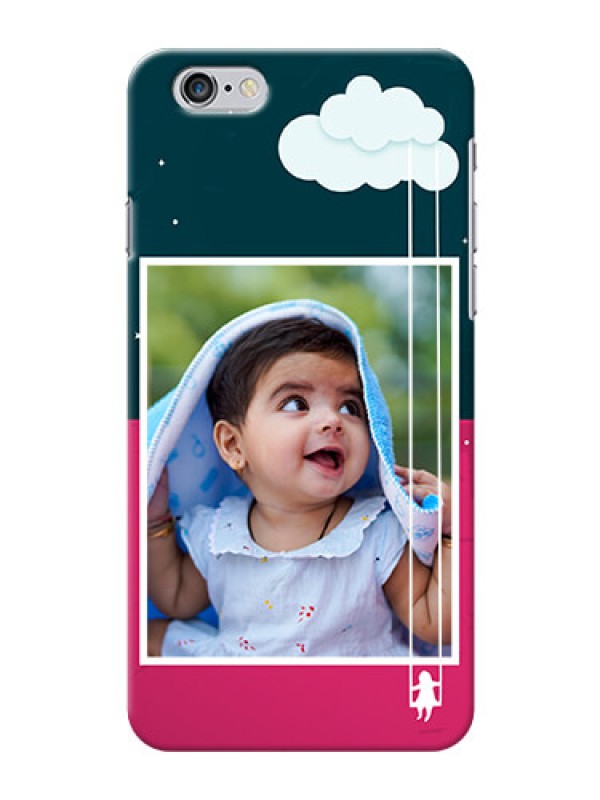 Custom iPhone 6 Plus custom phone covers: Cute Girl with Cloud Design