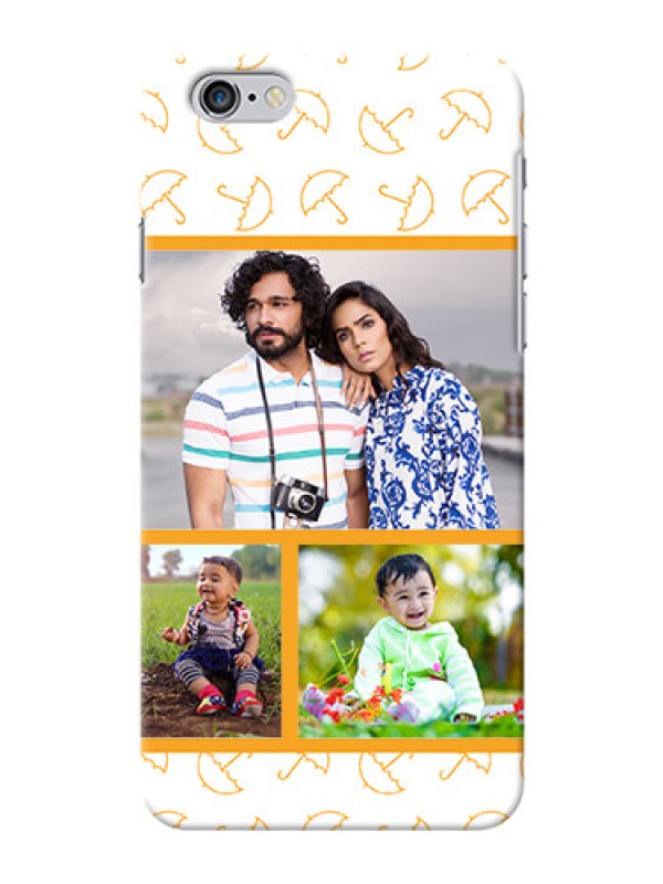 Custom iPhone 6 Plus Personalised Phone Cases: Yellow Pattern Design