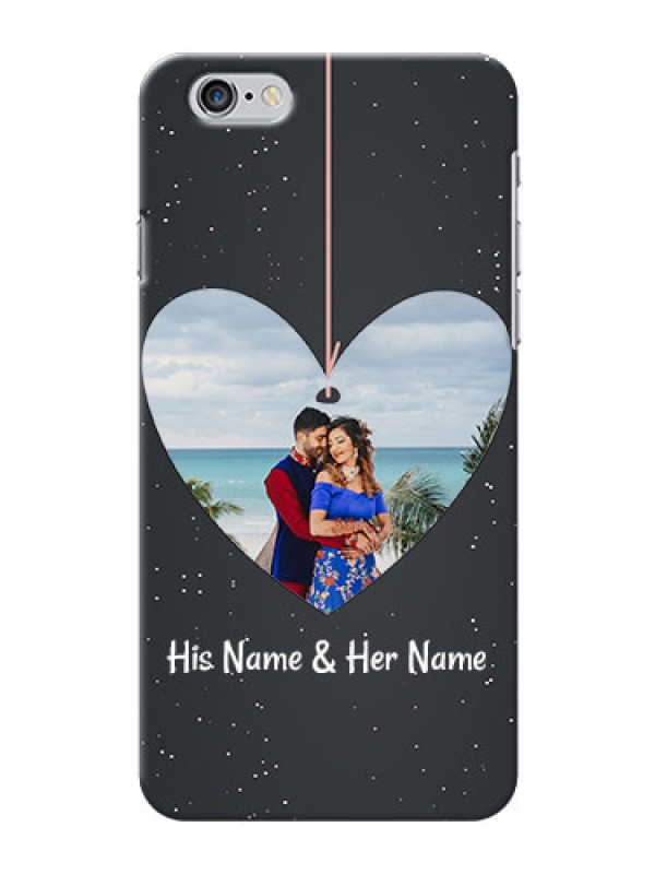 Custom iPhone 6 Plus custom phone cases: Hanging Heart Design