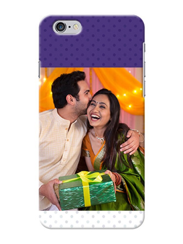 Custom iPhone 6 Plus mobile phone cases: Violet Pattern Design