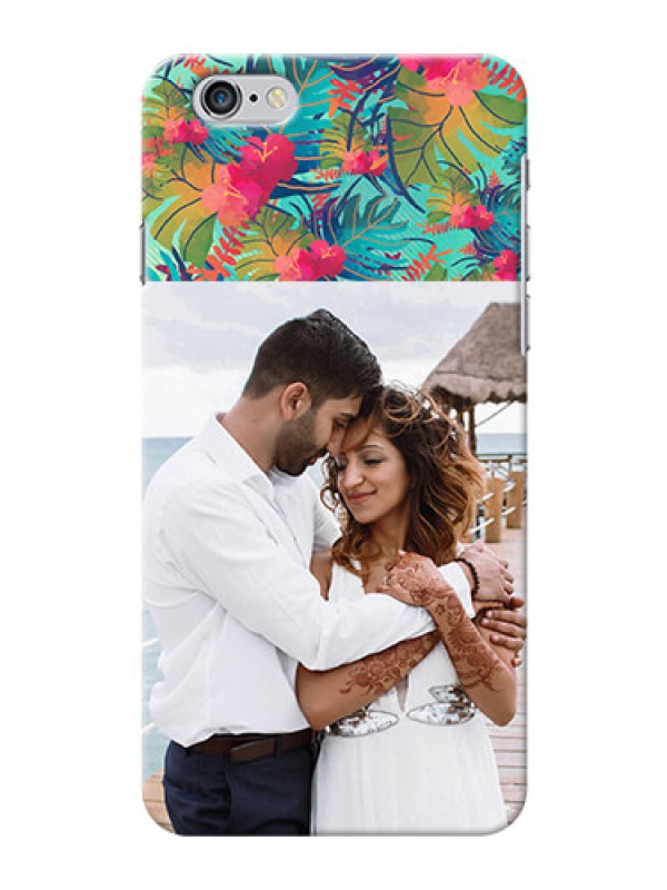 Custom iPhone 6 Plus Personalized Phone Cases: Watercolor Floral Design