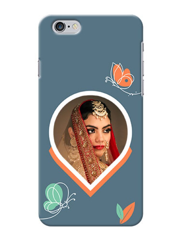Custom iPhone 6 Plus Custom Mobile Case with Droplet Butterflies Design